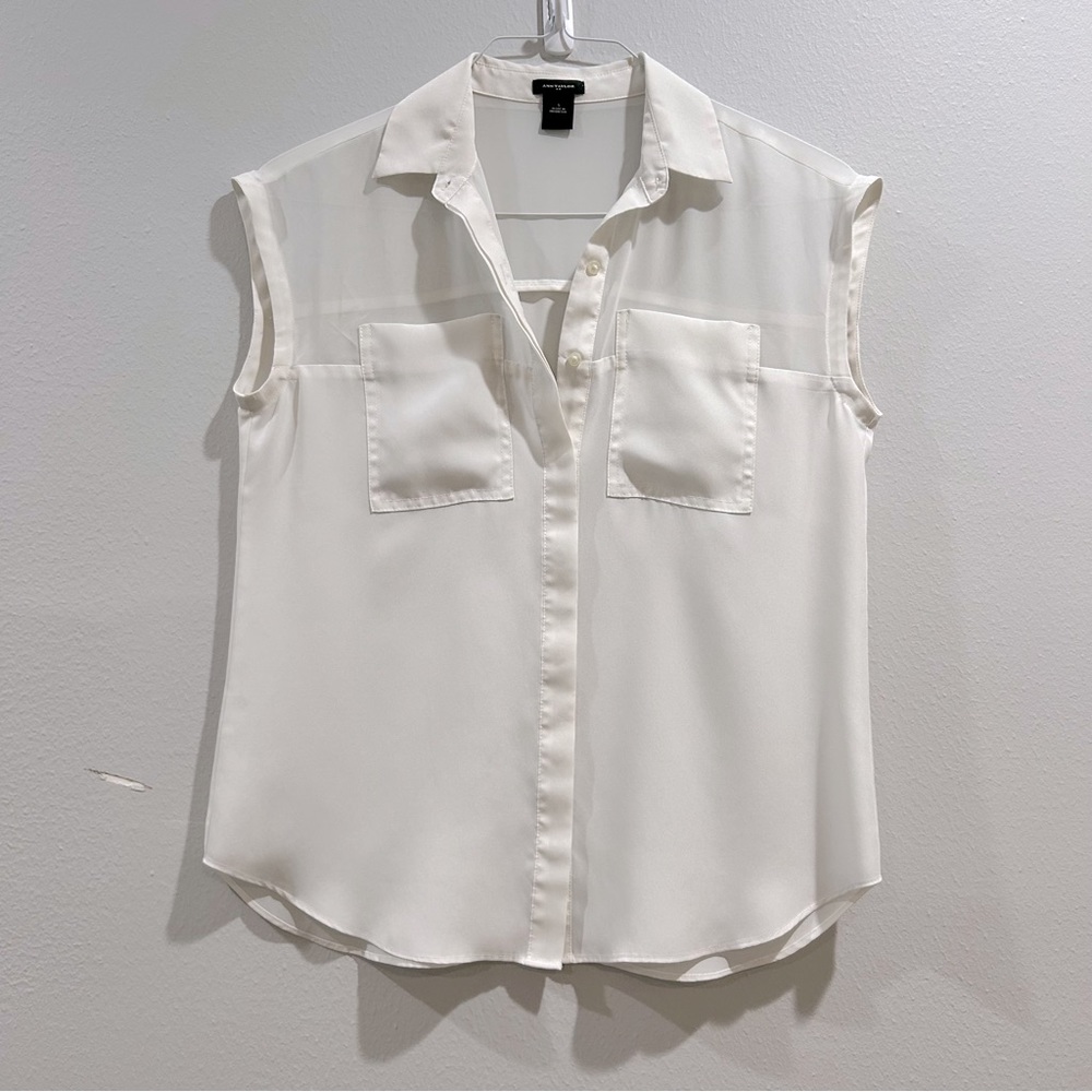 Ann Taylor White Blouse
